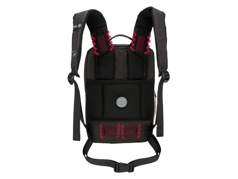 Swissdigital KATY ROSE Black Massage Backpack - Stylish Travel & Work Bag with