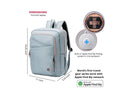 Swissdigital Teal Blue Katy Rose Backpack with SDD Finder Built-in - Works with