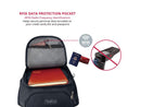 Swissdigital Black/Red TERABYTE Apple Find My Backpack, 15.6? Laptop Pocket -