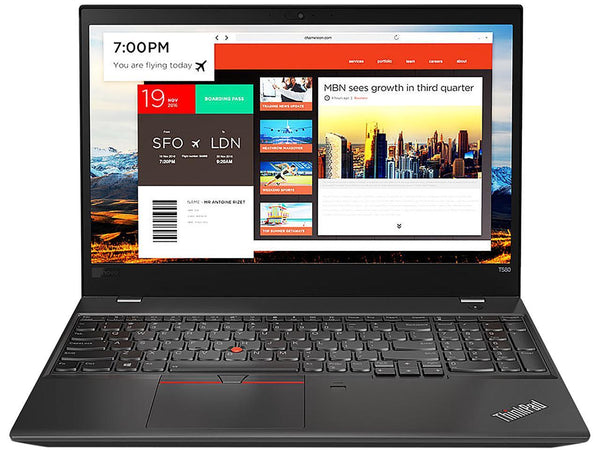 Lenovo Laptop ThinkPad T580 Intel Core i5 8th Gen 8350U (1.70GHz) 16GB Memory