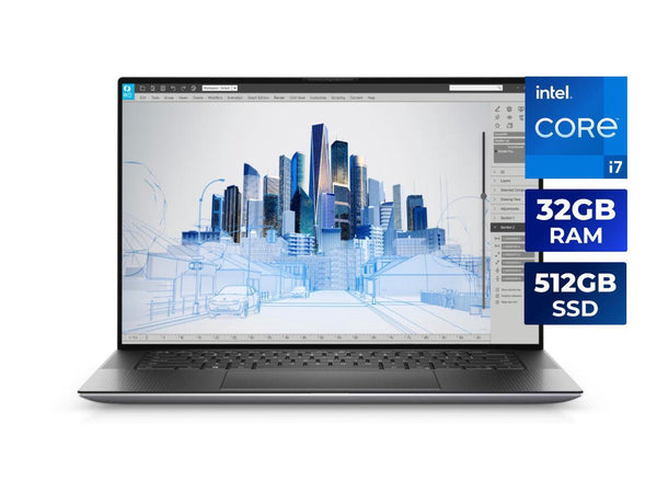 Dell Precision 5560 Workstation Laptop Intel Core i7-11850H 32GB Memory 512GB