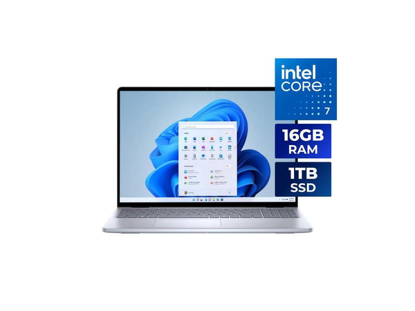 Dell Inspiron Laptop Core 7 150U 16GB 1TB SSD 16"Touch(1920 x 1200) W11 Blue