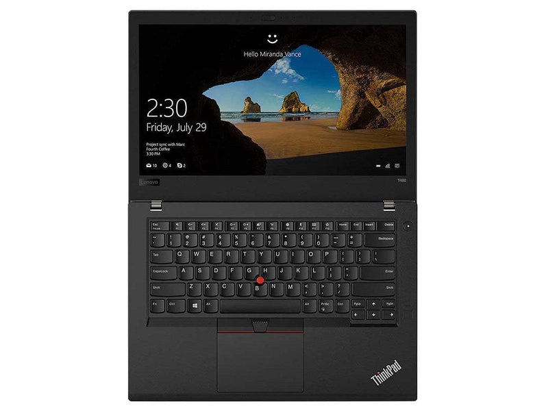 Lenovo Laptop ThinkPad T480 Intel Core i5 8th Gen 8350U (1.70GHz) 16GB Memory