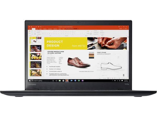 Lenovo Laptop ThinkPad T470s Intel Core i7 6th Gen 6600U (2.60GHz) 12GB Memory