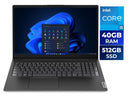 Lenovo V15 G4 15.6" FHD Laptop, Intel Core i5-13420H, 40GB RAM, 512GB SSD,