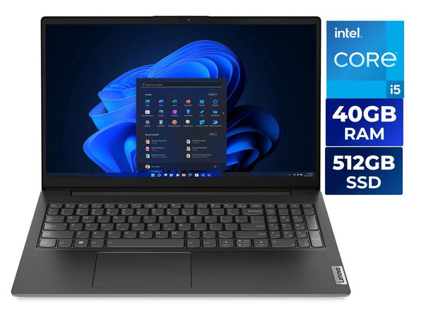 Lenovo V15 G4 15.6" FHD Laptop, Intel Core i5-13420H, 40GB RAM, 512GB SSD,