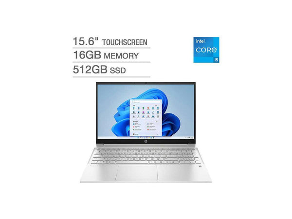 HP Laptop Pavilion Intel Core i5-1235U 3.30 GHz 16 GB Memory 512 GB SSD 15.6"