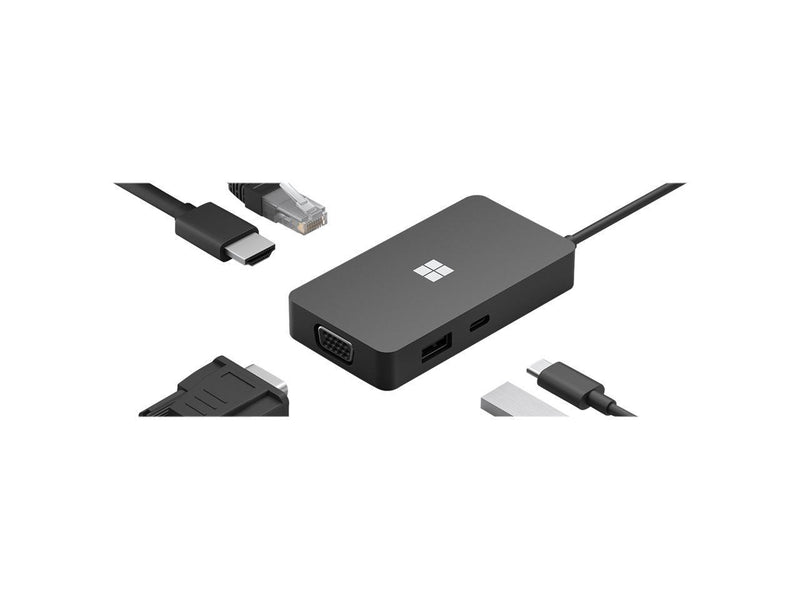 Microsoft USB-C Travel Hub - docking station - USB-C - VGA, HDMI - GigEhernet