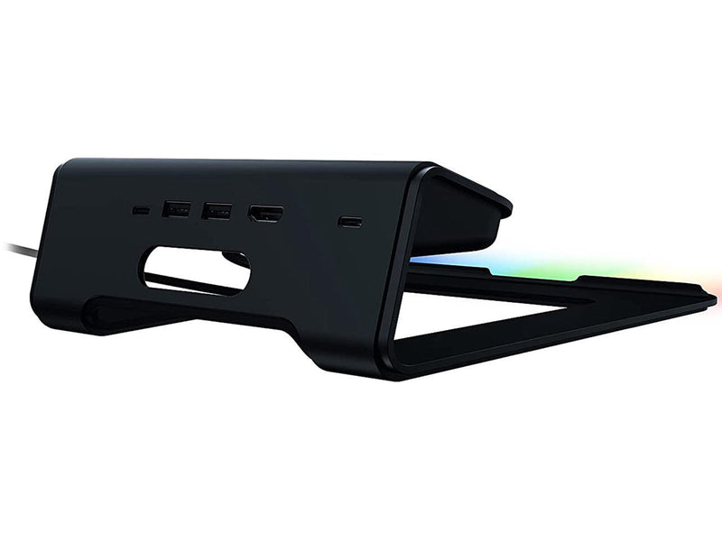 Razer Laptop Stand Chroma V2: Customizable Chroma RGB Lighting - Ergonomic