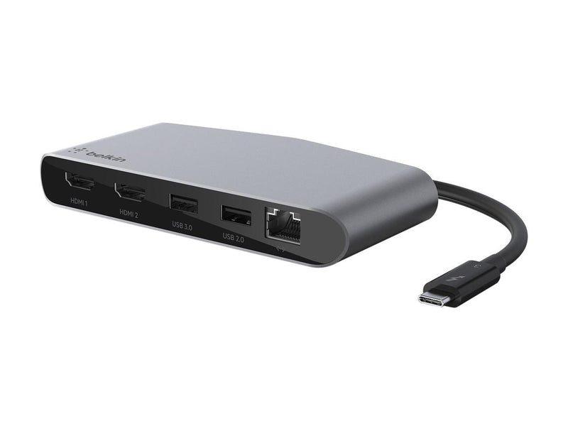 Belkin Mini Thunderbolt 3 Dock, MacOS and Windows, Dual 4k Display @60Hz