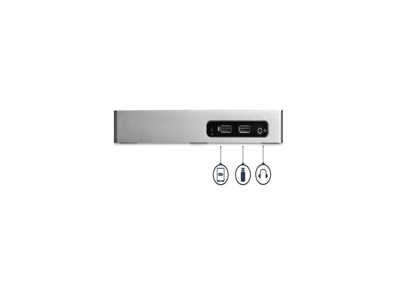 StarTech.com DK30ADD USB 3.0 Dual Monitor Docking Station / Mac & Windows / USB