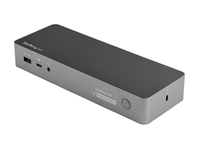 StarTech.com Black & Space Gray DK30C2DPEP Dual 4K Universal Laptop Docking