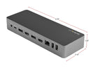 StarTech.com Black & Space Gray DK30C2DPEP Dual 4K Universal Laptop Docking