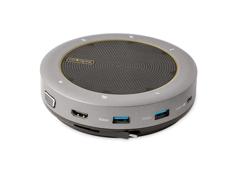 StarTech.com USB-C Conference Speaker Mini Dock - Portable Boardroom Speaker and