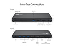 SIIG Black JU-DK0R11-S1 USB-C Triple Video MST Docking Station with PD