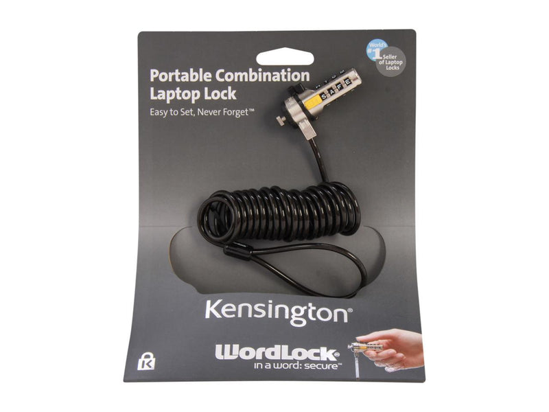 Kensington WordLock Portable Combination Laptop Lock K64684US