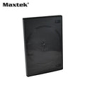 Maxtek 14mm Black Standard Double Capacity DVD Case and Outter Clear Sleeve - Brand New