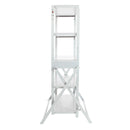 ORIGAMI RACK 2 IN 1 MULTIFUNCTIONAL STORAGE SHELF TO TABLE DESK UNIT - WHITE - Like New