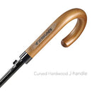 ZEKAR 54" Wooden J Handle Golf Umbrella Double Canopy Windproof - BLACK - Like New