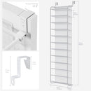 Whitmor 36 Pair Over The Door Shoe Organizer 12 Tier Hanging Shoe Organizer - Brand New