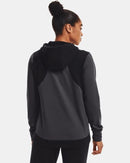 UNDER ARMOUR WOMEN'S UA DYNASTY FLEECE HOODY - SIZE: WOMEN XL - BLACK/GRAY - Brand New