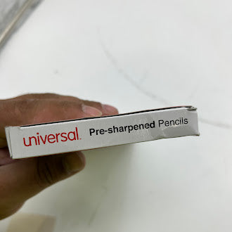 UNIVERSAL #2 PRE-SHARPENED WOODCASE PENCIL, HB (#2), BLACK LEAD 24/PACK - Like New