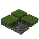 Yaheetech 12" x 12" Artificial Grass, Tiles Interlocking, 27 Pack - 27YJ001 - Brand New