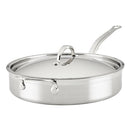 HESTAN PROBOND CLAD TITUM® STAINLESS STEEL 5-QUART COVERED SAUTE PAN - SILVER - Like New