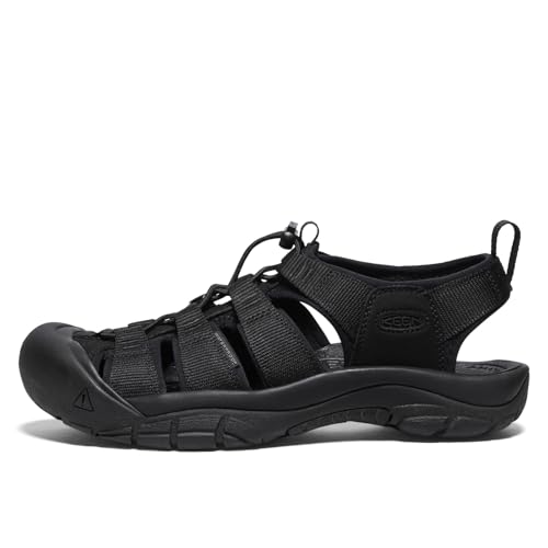KEEN WOMEN'S NEWPORT H2 CLOSED TOE WATER SANDAL TRIPLE BLACK SIZE 7.5 - Like New