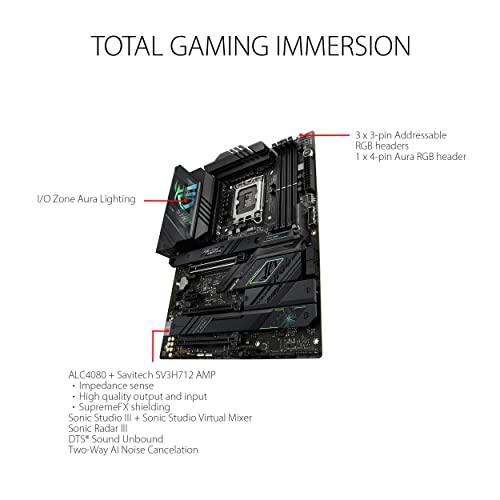 ASUS ROG STRIX Z790-F GAMING WIFI 6E LGA 1700 ATX GAMING MOTHERBOARD BLACK - Like New