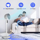 Primevolve 10.6" Oscillating Fan Air Circulator 6 Speeds B0BQMQ2K43, White - Brand New