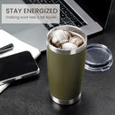 MEWAY 20oz Tumbler 8 Pack Cold Gray - B08116YVQY - Brand New