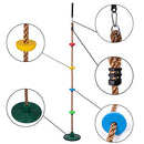 SUNNYGLADE 6.5FT CLIMBING ROPE TREE SWING SEAT SEAT SET WITH DISCS - MULTICOLOR - Like New