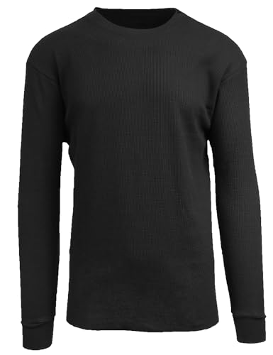 BLUE ICE GALAXY BY HARVIC MEN'S LONG SLEEVE THERMAL SHIRT MEN'S BLACK SIZE S - Brand New