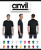 ANVIL 780 Adult Midweight Ringspun T-Shirt New