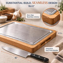 KORUPEAK PURE TITANIUM & CARBONIZED BAMBOO CUTTING BOARD DOUBLE SIDED BT001 - Like New