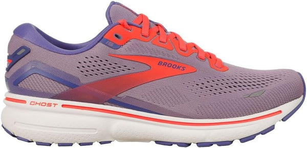 1203801B547 BROOKS WOMEN GHOST 15 NEUTRAL RUNNING SHOE RHAPSODY/IRIS/CORAL, 9 Like New