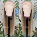 QD-TIZER Ash Blonde Hair Long Straight Synthetic Lace Front Wigs - Brand New