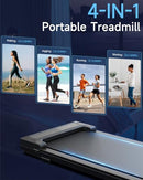 BUZTRIO WALKING PAD TREADMILL FOR HOME UNDER DESK - BLACK - Like New