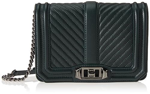 REBECCA MINKOFF WOMEN'S CHEVRON QUILTED LOVE CROSSBODY BAG WOMEN REGULAR - Like New