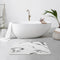 RICHARDS BATH MAT STONE BATHROOM MAT QUICK DRY & ANTI-SLIP WHITE MARBLE - Brand New