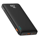 BASEUS PORTABLE CHARGER 20W PD QC POWER BANK 10000MAH SLIM PPAP10 - BLACK - Like New