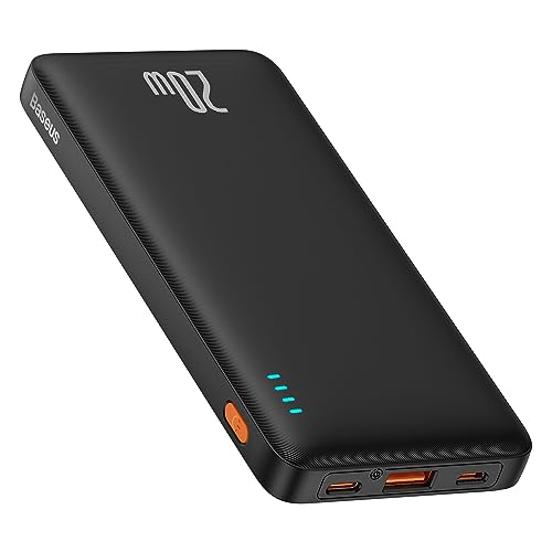 BASEUS PORTABLE CHARGER 20W PD QC POWER BANK 10000MAH SLIM PPAP10 - BLACK - Like New