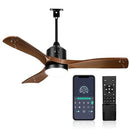 AMZATYI GAZEBO FAN SMART PLUG CEILING FAN LIGHT REMOTE 42 INCH - BROWN - Like New
