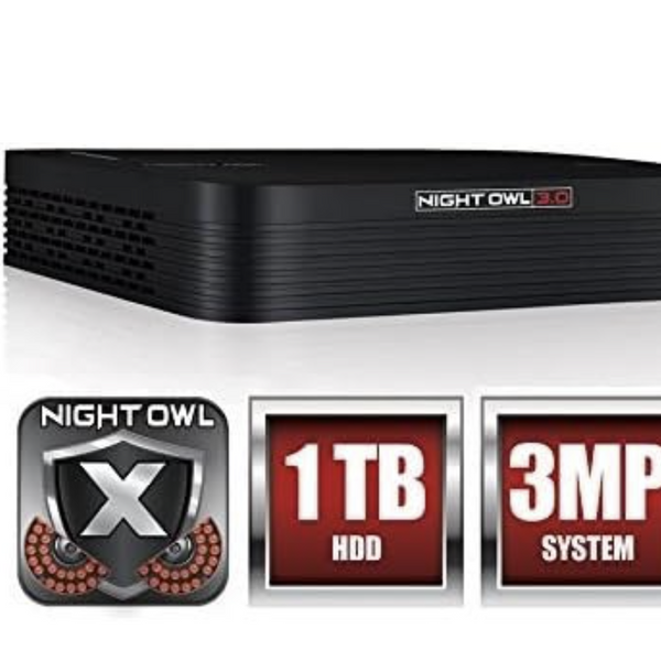 Night Owl 8-Channel 3MP Extreme HD 3.0 DVR 1TB DVR Black DVR