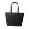 MICHAEL KORS JET SET VEGAN LEATHER DOUBLE POCKET TOTE - BLACK/SILVER - Like New
