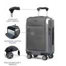 TRAVELPRO PLATINUM ELITE HARDSIDE CARRY-ON LUGGAGE, GRAY, 20-INCH - VINTAGE GRAY - Brand New
