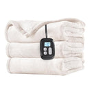 LAFFYLO Electric Heated Blanket Full Size 72" x 84" Dual-Sided Flannel Sherpa - Brand New
