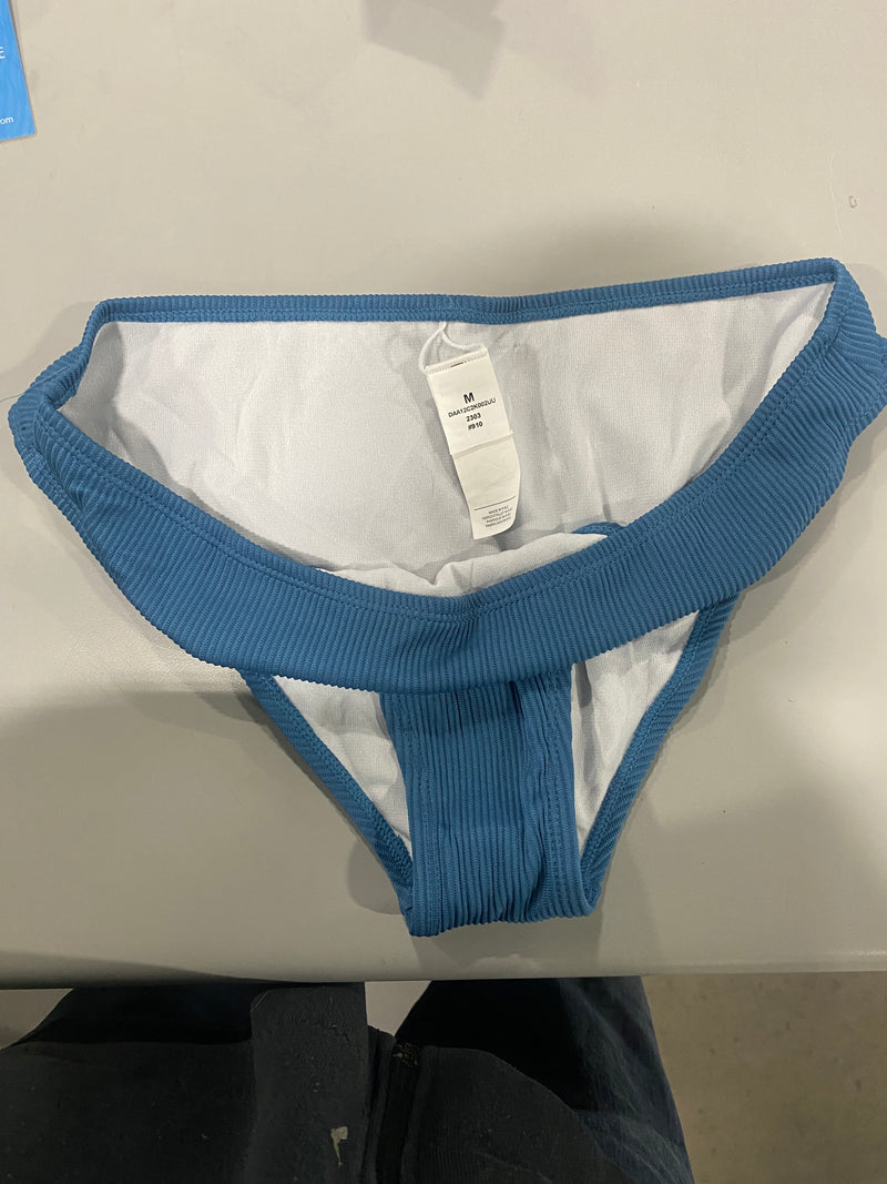 CUPSHE WOMEN SWIMSUIT BIKINI SET TWO PIECE - SIZE: WOMEN M - BLUE - Like New