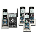 AT&T BL3107-4 DECT 6.0 4-HANDSET CORDLESS PHONE, TITANIUM BLACK - TITANIUM BLACK - Like New